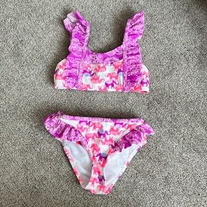 Hula star two piece swim suit size 5. Adjustable back strap excellent condition